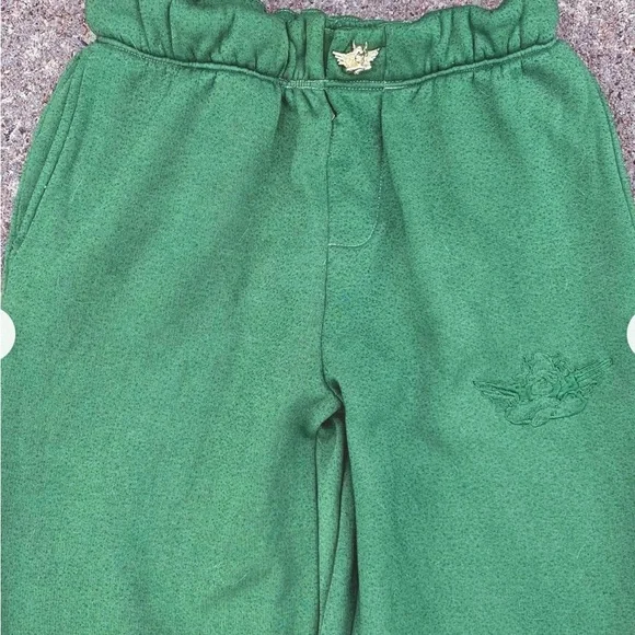 BOYS LIE Josh Grunfeld Green Sweatpants w/missing button at waist. NWOT - Picture 4 of 6